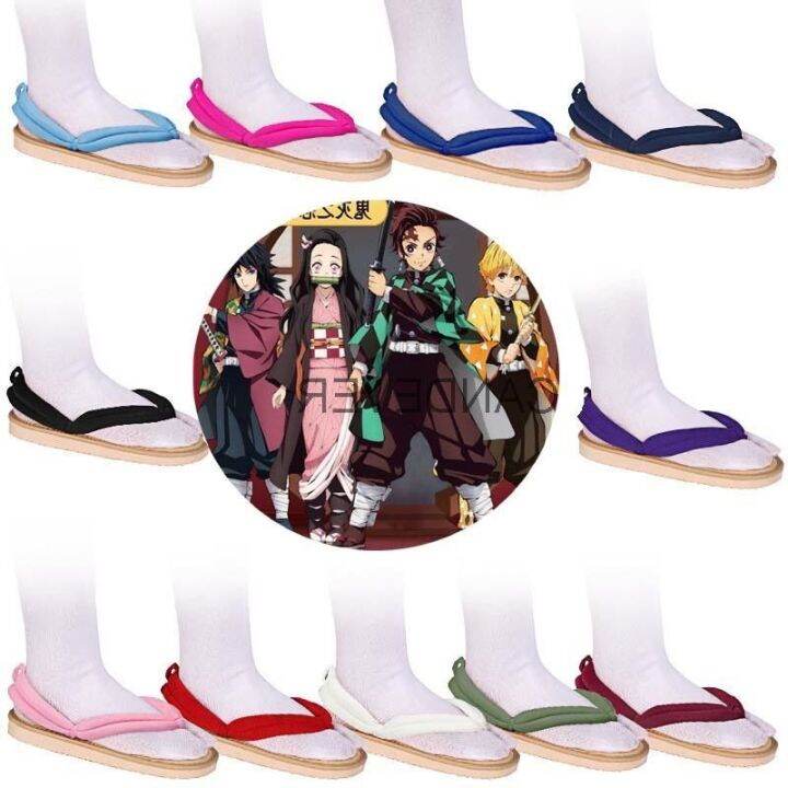 【Ready Stock😎】 Anime Cosplay Tanjirou Kamado Nezuko Geta Clogs Demon ...