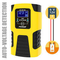 FOXSUR Inligent Automotive Battery Charger 6V 12V Car Motorcycle Trucks AGM Lead-Acid Automatic Repair Desulfator Accessories