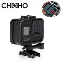 สำหรับ Gopro 8กรอบกรณีเกราะป้องกันป้องกันที่อยู่อาศัย Lone สกรูฐานภูเขาสำหรับไปโปรฮีโร่8สีดำ Gopro อุปกรณ์เสริม