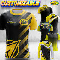 （Hot selling adult and child sizes in 2023）Transfer It Personalized FULL SUBLIMATION Yellow &amp;  BlackDesign/Color Company School Council Uniform（Contact Laitu Customization）