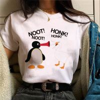 Pingu เสื้อยืดผู้หญิง Tshirt มังงะหญิงเสื้อผ้าฮาราจูกุ