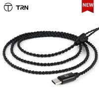 TRN A6 Type C Earphones  Cable Upgraded Silver Plated With  for TRN MT1 VXPRO BAX KZ ZS10/ZSX/ZSN PRO/ASX/C12 /C16/AS16/ZAX/EDX  Cables