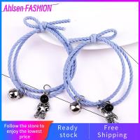 AHLSEN เครื่องประดับแฟชั่น2ชิ้น/เซ็ตของขวัญสำหรับผู้หญิงผู้ชายของขวัญวันวาเลนไทน์สร้อยข้อมือนักบินอวกาศดาวของขวัญสำหรับคู่รักสร้อยข้อมือเชือก