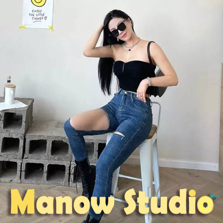 เกาะอก-เสื้อเกาะอกผู้หญิง-เกาะอกแฟชั่น-888-manow-studio