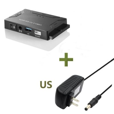 Usb 3.0เพื่อซาตะอิเดะ Ata อะแดปเตอร์ข้อมูล3 In 1สำหรับ Pc Lap2.5 "3.5" ฮาร์ดดิสก์ Hdd ไดร์เวอร์ที่มีพลังงาน