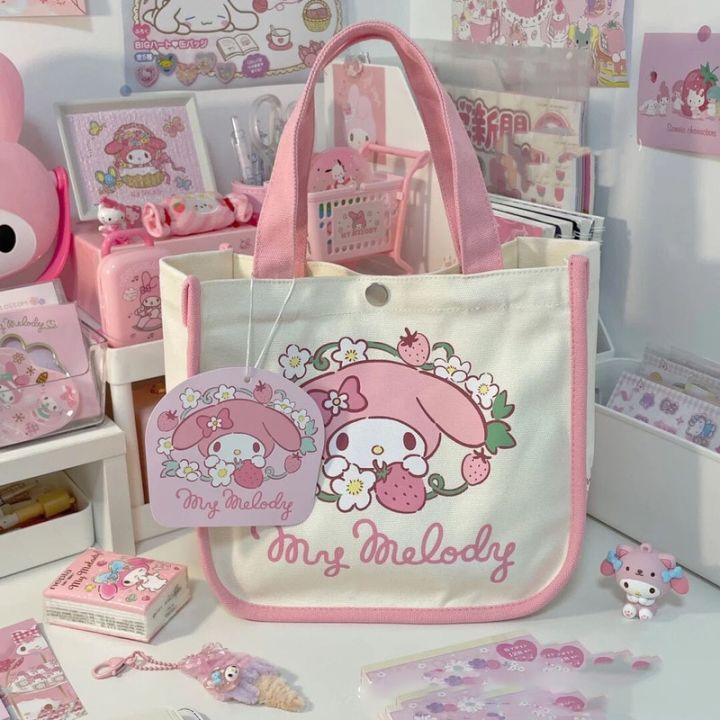 JapanLA Hello Kitty & Friends Boba Canvas Tote Bag