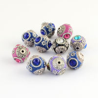 10pcs Handmade Indonesia Beads Round Loose Spacer Beads for Jewelry Making DIY Earring celet Necklace Supplies 14-15mm