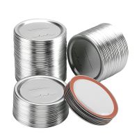 98 Count 70mm Regular Mouth Canning Lids for Ball and Kerr Canning Lids - Split-Type Metal Jar Lids for Canning