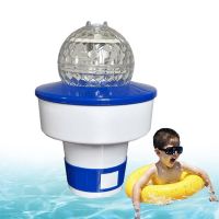 ✗∈ Solar Floating Pool Lights Pool Lights That Float With 7 Color Changing With Dispenser RGB Color Changing Waterproof Solar Pond