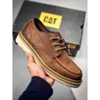 ของแท้ Caterpillar CAT รองเท้าผ้าใบลําลอง หนังวัวแท้ เหมาะกับใส่ทํางาน สําหรับผู้ชาย 520-145-006