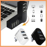 GEORG แล็ปท็อปพีซี มินิ ความเร็วสูง การถ่ายโอนข้อมูล USB 3.0 Hub กล่องแยก 3พอร์ต อะแดปเตอร์