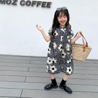 COD DSFERTEREERRE Baby Girl Romper Kid Summer Casual Korean Short Sleeve Floral Print Children’s Bodysuit Se7en