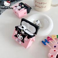 【Xiaohongs keyboard film 】Sanrio Kuromi Kawaii เคสนิ่ม,Y2k เคสหูฟังสวยงามใหม่สำหรับ Airpods 1 2 3 Pro หูฟังบลูทูธน่ารักกล่องป้องกัน