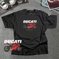 เสื้อยืดแขนสั้นคอกลมPanigale V4 Ducati เสื้อยืดแขนสั้นลําลอง ผ้าฝ้าย พรีเมี่ยม สําหรับผู้ชาย และผู้หญิง (XS-3XL)Cotton 1