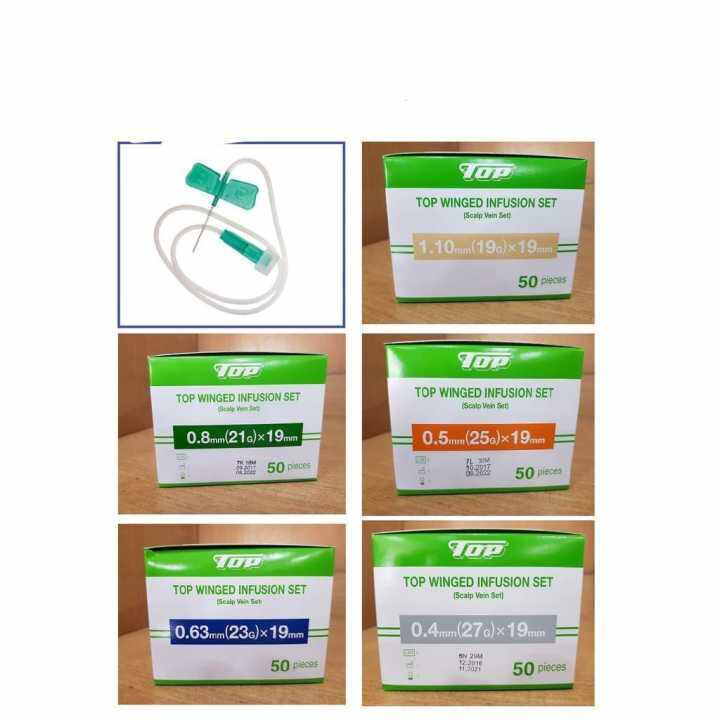 TOP WINGED INFUSION SET / BUTTERFLY NEEDLE [23G, 25G, 27G] [1'S /50'S