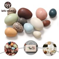 1Set Wooden Colorful Eggs Happy Easter Egg Decoration Montessori Creative DIY Craft Easter Party Toys For Children Gift