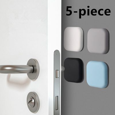 5 Pcs Silicone Stopper Door Mute Stickers Deurstopper Protection Porte Pad Door Stopper Silicon Rubber Hardware Bumper Wall Mat Decorative Door Stops
