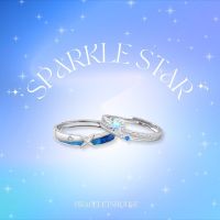 Braceletshouse♡ แหวนคู่เงินแท้ Sparkle Star