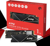 XPG 1TB GAMMIX S70 Blade - Works with Playstation 5, PCIe Gen4 M.2 2280 Internal Gaming SSD Up to 7,400 MB/s (AGAMMIXS70B-1T-CS) 1TB [S70 Blade] 7400/6800MB/s