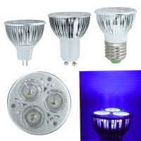 1PC 3W E27 GU10 MR16 Led UV Light Ultraviolet Purple Light LED Bulb Lamp Light 85-265V 12V UV Traps Lighting Lamp Rechargeable Flashlights