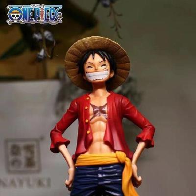 ZZOOI 28cm Anime One Piece Assemble Figure Confident Smiley Luffy Three Form Face Changing Doll Action Figurine Model Toys Garage Kits