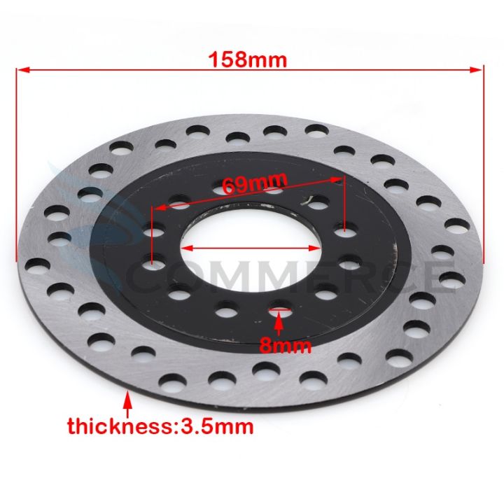 แผ่นดิสก์เบรกท้ายรถจักรยานยนต์จานเบรค160มม-สำหรับ50cc-125cc-ชิ้นส่วนรถวิบากมอเตอร์ไซค์วิบากรถบั๊กกี้เอทีวีโกคาร์ทจีน