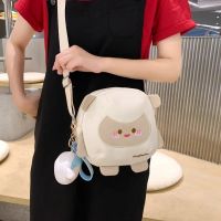 ♞┅✵  Canvas Student Crossbody for 2023 Cartoon Print Small Shoulder Fashion Kawaii Messenger