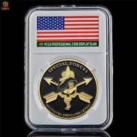 USA Collectibles Military Badge Green Berets Special Forces Professional Liberty Challenge Token Coin W/PCCB