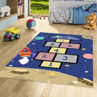 Kids Play Mat Cartoon Animals Carpet Floor Mat Bedroom Blanket Tent Playmat Soft Baby Rug Anti-Slip Nordic Child Room Decoration