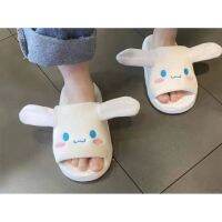 ♂♛☞ Cinnamoroll รองเท้าแตะ หูขยับได้ น่ารัก สร้างสรรค์ แฟชั่นฤดูใบไม้ผลิ ฤดูใบไม้ร่วง ฤดูหนาว บ้าน ตุ๊กตาน่ารัก