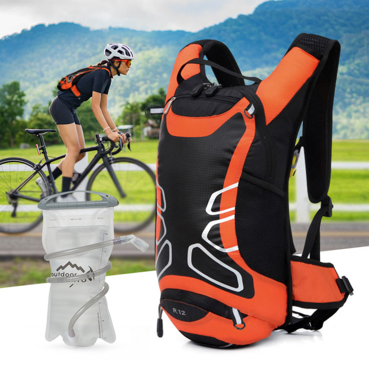 กระเป๋าเป้สะพายหลังจักรยาน15ลิตรน้ำหนักเบาเป็นพิเศษภูเขา-mtb-หรือกระเป๋าใส่น้ำสำหรับปั่นจักรยานเสือหมอบกระเป๋าใส่น้ำ2ลิตร