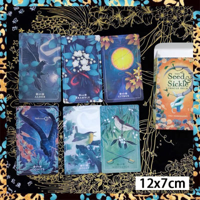 The Seed-and Sickle Oracle Card บัตรเด็คเสี่ยงทาย | ขนาดใหญ่มาตรฐาน12x7ซม. | 55ไพ่ทาโรต์ | ไพ่ยิปซี ไพ่ออราเคิล ไพ่ทาโรต์ ไพ่ยิบซี Tarot Card