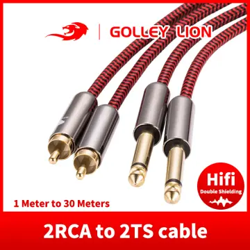 2 RCA - 4 RCA (7M) cable Gold - THICK RCA Cable