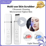 ANLAN Siêu Âm Skin Scrubber Off Remover Mặt Làm Sạch Nâng Ion Massager Red