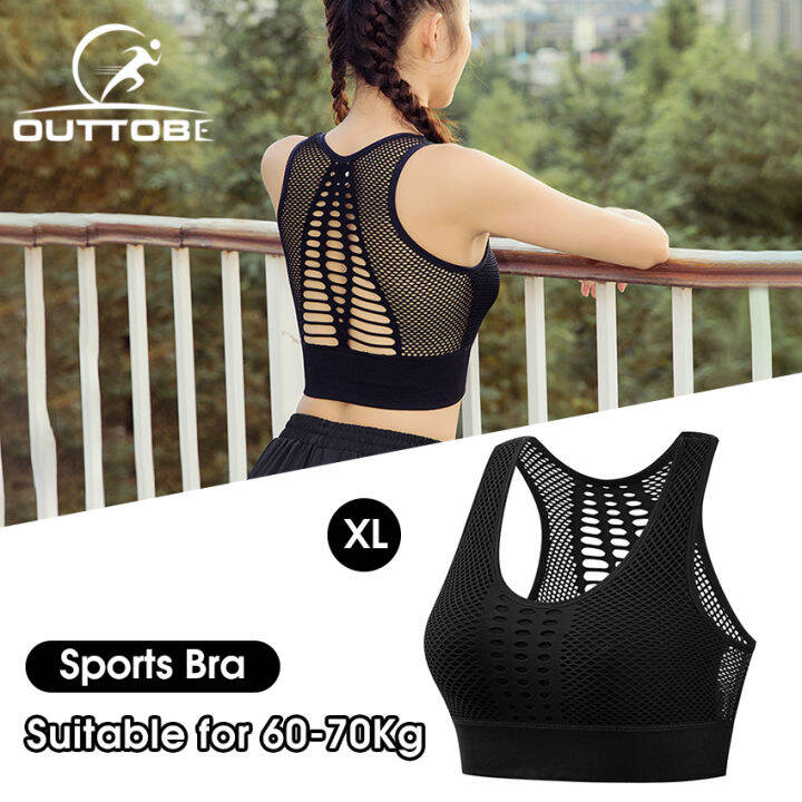 breathable mesh sports bra