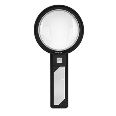8LED Handheld Magnifying Glass USB Rechargeable Loupe Magnifier Removable Optical Lens Illuminated Magnifier