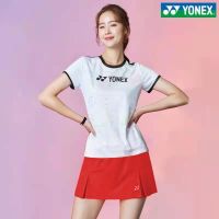 Yonex ชุดกีฬาสำหรับทั้งหญิงและชายระบายอากาศแห้งเร็วสำหรับชุดกีฬาแบดมินตัน Yonex เสื้อแขนสั้นสำหรับผู้ชายกางเกง Hakama