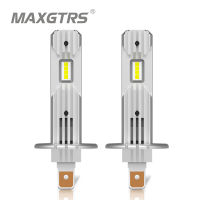 Maxgtrs 2ชิ้น C An BUS LED หลอดไฟ H1 LED ไฟหน้ามินิขนาดการออกแบบไร้สาย F anless สำหรับรถยนต์หลอดไฟ LED CSP ชิป S 12000LM สีขาว