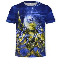 summer hot-sale metal T-shirt 3d t shirt Summer horror tshirt 3d Men fashion t-shirts street Hip-hop style Tops &amp; Tees