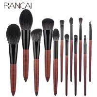 12pcs High Quality Makeup Brushes Set Foundation Powder Blush Eyeshadow Sponge Brush Soft Wool Fiber Hair Cosmetic Tools Makeup Brushes Sets