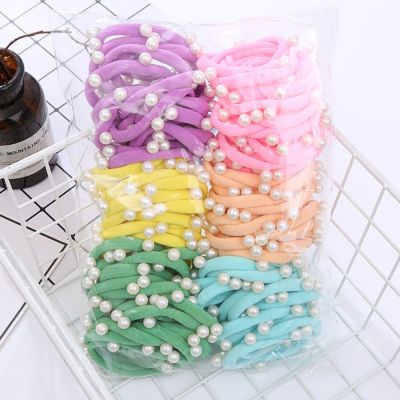 【CW】 20PCS Seamless Elastic Hair Bnads Scrunchy Rubber Band Ponytail Holder Accessories