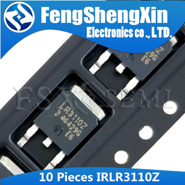 10pcs IRLR3110Z TO-252 IRLR3110 TO252 LR3110Z LR3110 IRLR3110ZPBF IRLR3110ZTRPBF  N-Channel MOSFET Transistor