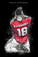 โปสเตอร์ Bruno Fernandes บรูโน่ เฟอร์นันเดส Manchester United ManU ManUtd แมนเชสเตอร์ยูไนเต็ด แมนยู Poster ของแต่งบ้าน ของแต่งห้อง โปสเตอร์ติดผนัง 77poster