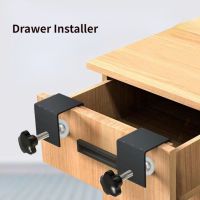 【CC】■❁  Drawer Front Installation Clamps Holder Metal Aids Jig Panel Fixing Clip Woodworking