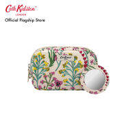 Cath Kidston Classic Make Up Case Paper Pansies Totebag กระเป๋าเครื่องสำอาง กระเป๋าเครื่องสำอางสีครีม กระเป๋าผ้า กระเป๋าสีครีม กระเป๋าผ้าลายดอกไม้