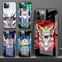 Gundam HD Armor Glass Phone Case For Apple iPhone 13 12 Mini 11 Pro Max X XS XR SE 2020 7 8 Plus 6 6S Fashion Back Cover Lunda