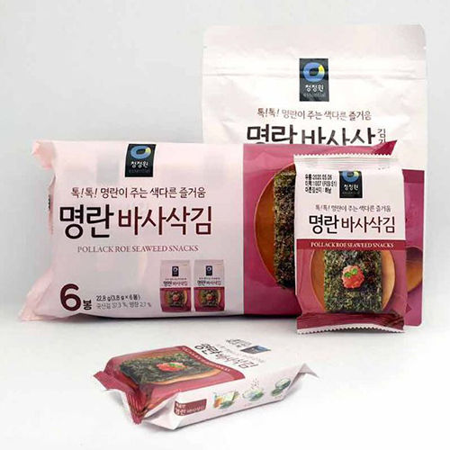 ชองจองวอน-สาหร่ายอบแห้งปรุงรส-รสไข่ปลา-ชนิดแผ่น-pollack-roe-seaweed-snacks-chungjungone-brand-22-8g