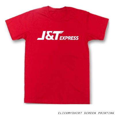 เสื้อยืด J&T Express คอกลม เนื้อผ้าคอตตอน