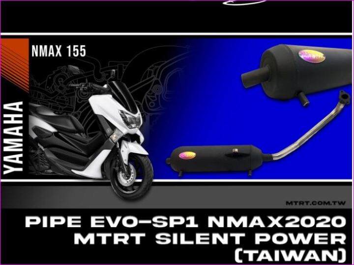 PIPE EVO-SP1 for NMAX2020 (Aerox V2) MTRT SILENT POWER BLACK (TAIWAN ...