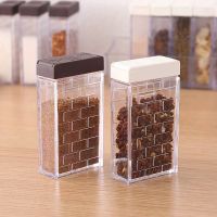 【cw】26Pcs Transparent Spice Jar Set Salt and Pepper Seasoning Bottle Colorful Lid Kitchen Condiment Cruet Storage Container 【hot】